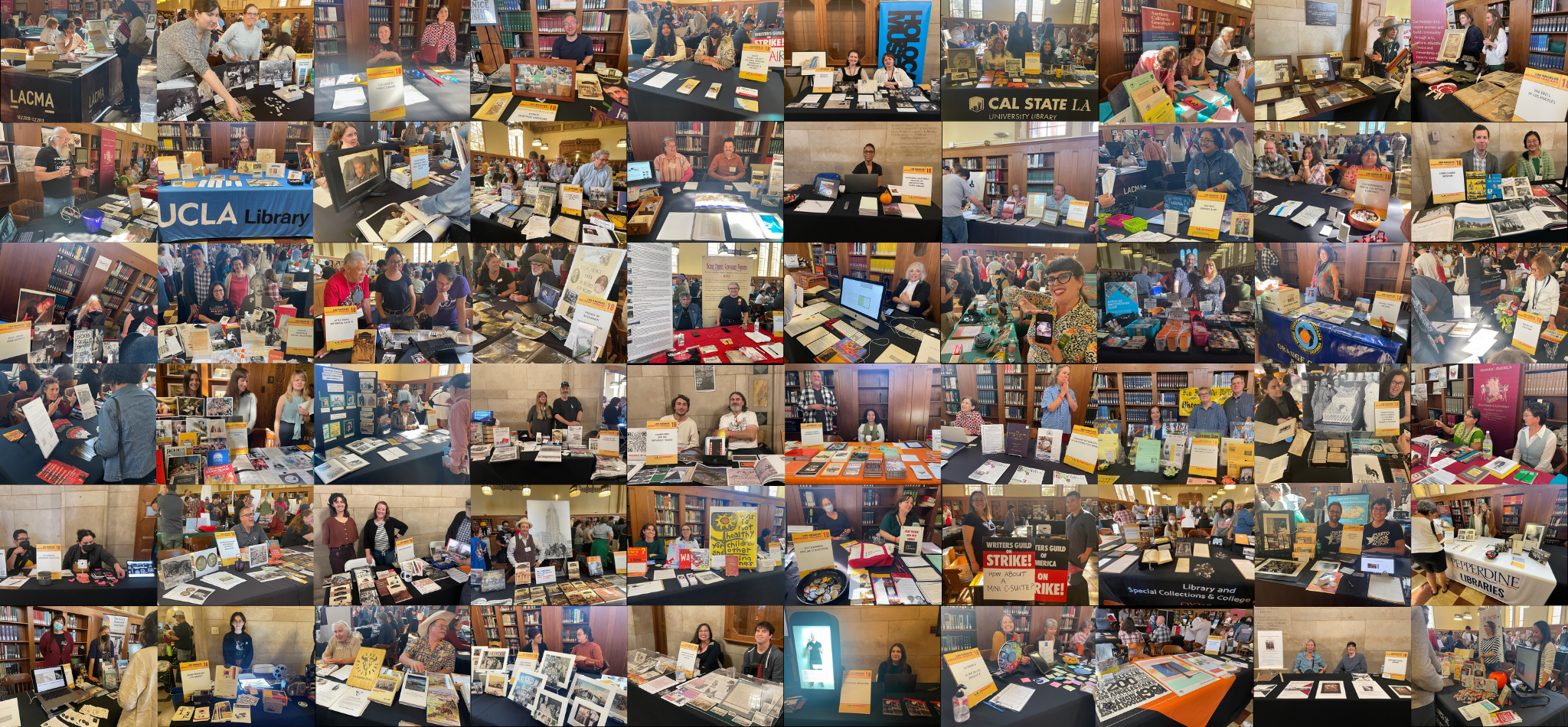Collage of 2023 Archives Bazaar Exhibitors