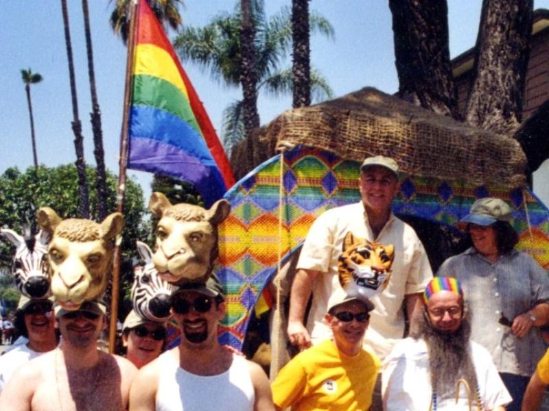 Congregation Kol Ami’s “Noah’s Ark” float at CSW Pride 2002.