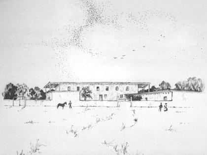 Sketch of RLC ca. 1850, from RLC collection