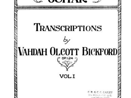 Classic Album for Guitar, volume 1, 1929, C.C. Easley Microfilm Scores Collection