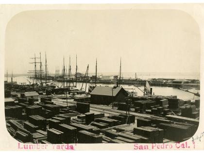 Lumber yards, San Pedro, California Counties Photography Collection