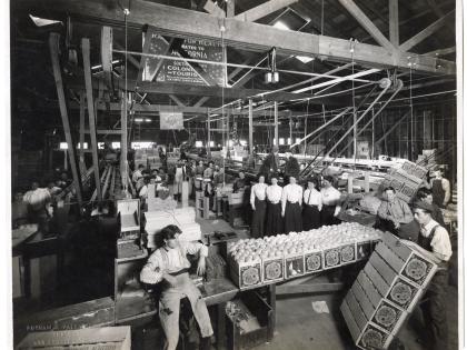 Orange packing house, Los Angeles, General Subjects Photography Collection
