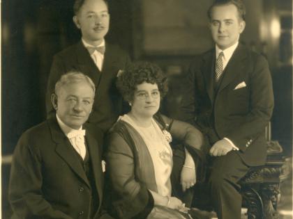 From top left: Lloyd, Frank, Roy, and Emily Lanterman, c. 1917