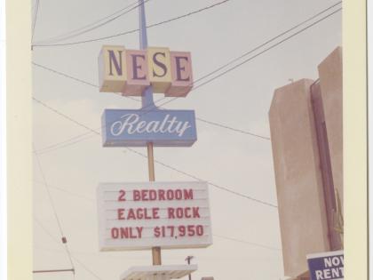 Nese Realty, ca. 1962-1972, Photographs of Business Signs in California Collection, PC 005, California Historical Society.